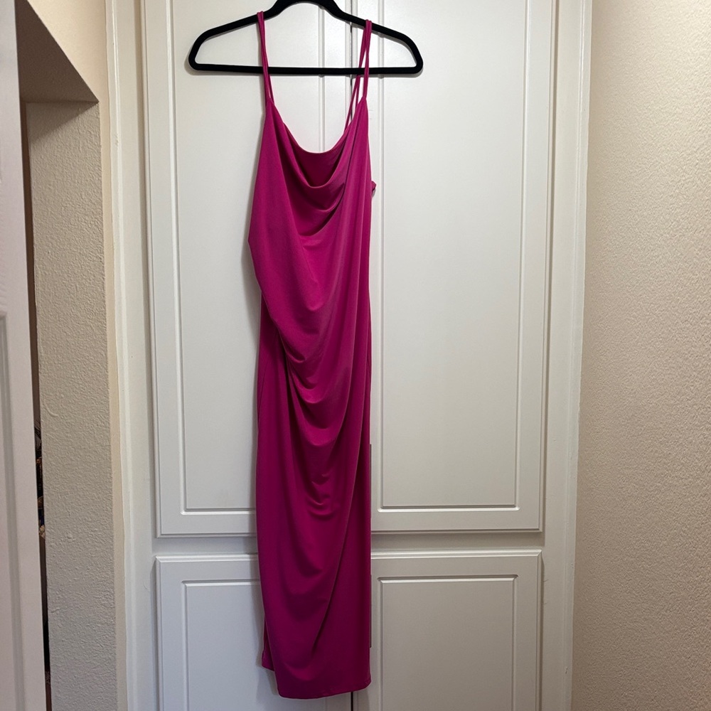Zara Pink Draped Dress